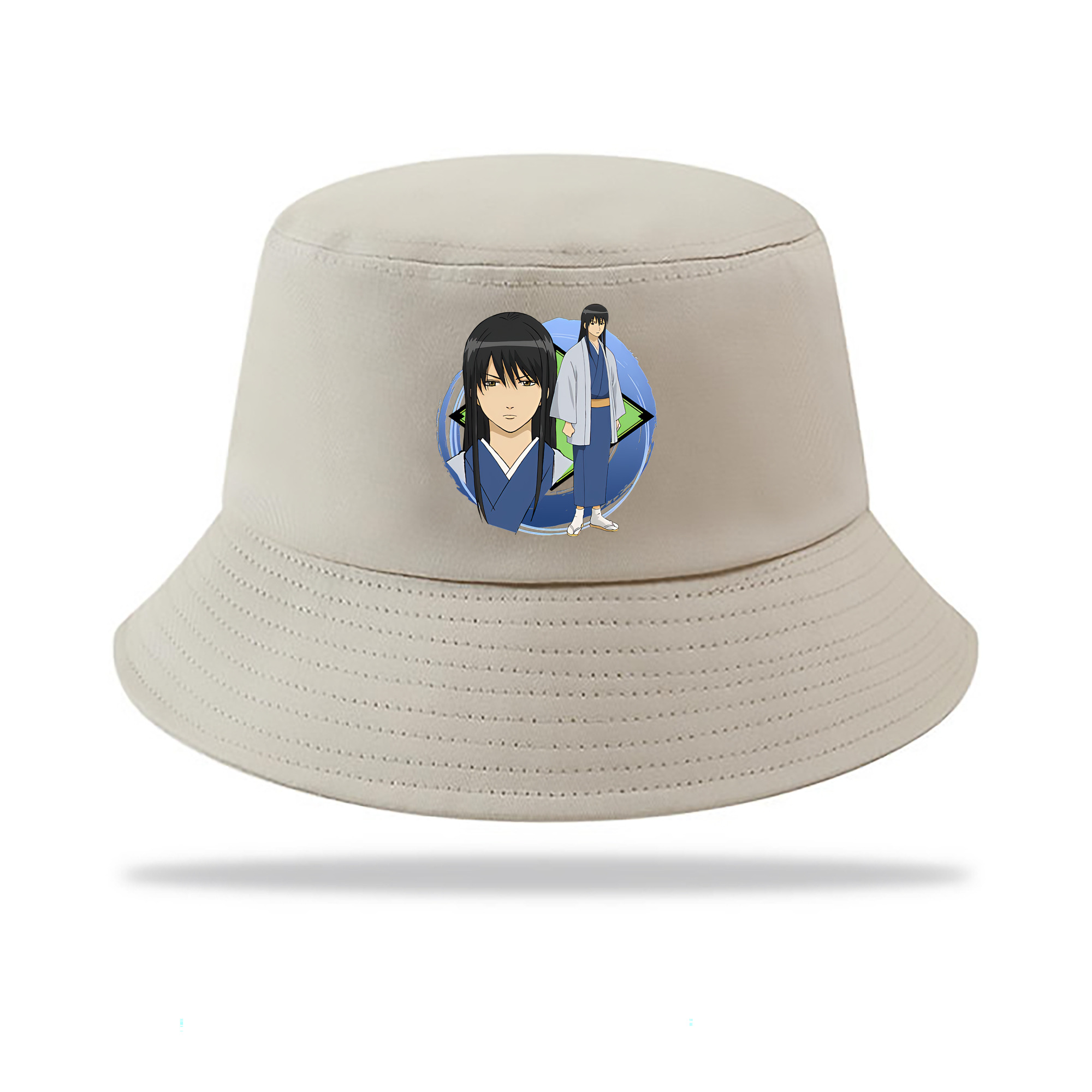 （画像用） ぎんたま 坂田銀時（さかたぎんとき） 神楽 志村新八（しむら しんぱち） GINTAMA Sakata Gintoki Kagura Shimura Shinpachi アウトドア日除けバケットハット